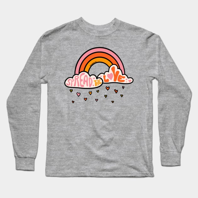 Spread the Love Long Sleeve T-Shirt by Doodle by Meg